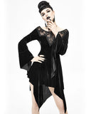 Devil Fashion Incediara Womens Velvet & Lace Gothic Witch Dress