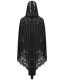 Punk Rave Plus Size Womens Dark Gothic Lace Hooded Cloak Cape