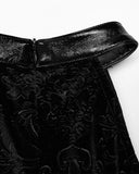 Punk Rave Decadent Baroque Gothic Velvet Halterneck Maxi Dress