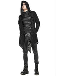 Devil Fashion Darkness Awaits Mens Hooded Gothic Cloak Cardigan