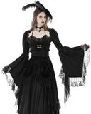 Dark In Love Womens Gothic Regency Jacquard Cropped Bolero Shrug