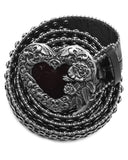 Punk Rave Womens Gothic Lolita Queen Of Hearts Rhinestone Belt