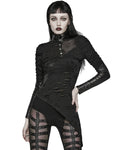 Punk Rave Womens Gothic Apocalyptic Cyberpunk Broken Knit Hybrid Top