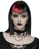 Punk Rave Womens Elegant Gothic Beaded & Chained Lace Crucifix Necklace