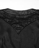 Punk Rave Womens Dark Gothic Lolita Lace Inset Kinono Dress Jacket