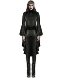 Punk Rave Womens Regency Gothic Jacquard Cutaway Frock Coat