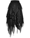 Dark In Love Dark Gothic Punk Witch Long Asymmetric Layered Skirt
