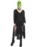 Punk Rave Plus Size Womens Snakescale Apocalyptic Gothic Split Leg Maxi Dress