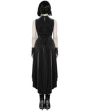 Punk Rave Sable Seduction Gothic Evening Dress - Black