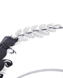 Dark In Love Womens Gothic Feathered Wing Fascinator Tiara