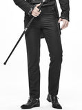 Devil Fashion Stokerton Mens Regency Gothic Formal Dress Pants - Black