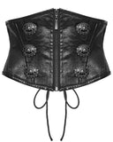 Punk Rave Womens Gothic Chinese Dragon Coated Waist Cincher Corset Belt