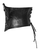 Punk Rave Womens Gothic Chinese Dragon Coated Waist Cincher Corset Belt
