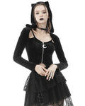 Dark In Love NoirCeur Hooded Gothic Cat Top