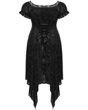 Punk Rave Plus Size Womens Gothic Dark Rose Dress