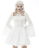 Dark In Love Carpe Dies Gothic Dress - White