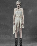 Punk Rave Ottensian Summer Asymmetric Steampunk Dress - Vintage Off-White