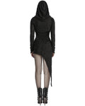 Punk Rave Daily Life Apocalyptic Gothic Asymmetric Broken Knit Hooded Dress