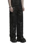 Punk Rave Mens Apocalyptic Punk Studded Dark Street Pants
