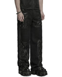 Punk Rave Mens Apocalyptic Punk Studded Dark Street Pants