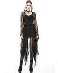 Dark In Love Ethereal Sheer Lace Gothic Gown Dress