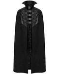 Punk Rave Mens Long Dark Gothic Cyberpunk Apocalyptic Spiked Cloak Cape Black