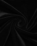 Punk Rave Womens Dark Gothic Velvet Applique Fishtail Dress