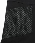 Punk Rave Mens Gothic Punk Wide Leg Mesh Panelled Pants - Black