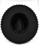 Punk Rave Womens Gothic Dragon Spine Chained Wide Brim Hat