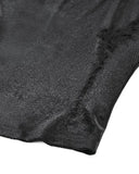 Dark In Love Womens Romantic Gothic Velvet & Lace Teardrop Cutout Blouse Top