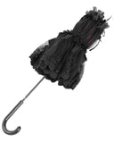 Eva Lady Gorgeous Gothic Lolita Rose, Lace & Mesh Parasol Umbrella