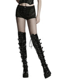 Punk Rave Womens Apocalyptic Gothic 2-Piece Shorts & Half Skirt