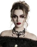 Punk Rave Womens Gothic Beaded Crucifix Cross Necklace