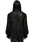 Punk Rave Mens Romantic Gothic Dark Floral Lace Ruffled Poet Shirt