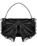Dark In Love Womens Gothic Lolita Lace Bow Mini Handbag