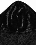 Punk Rave Daily Life Womens Dark Gothic Lace Crucifix Hooded Bodycon Dress