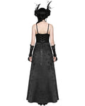 Dark In Love Gothic Butterfly Jacquard & Lace Rose Maxi Wedding Dress