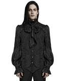 Punk Rave Mens Gothic Poet Pleated Dress Shirt & Bow Tie
