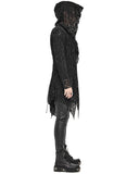 Devil Fashion Darkness Awaits Mens Hooded Gothic Cloak Cardigan