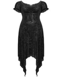 Punk Rave Plus Size Womens Gothic Dark Rose Dress