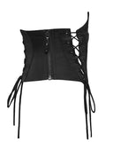Punk Rave Daily Life Womens Gothic Butterfly Embroidered Waist Cincher Corset