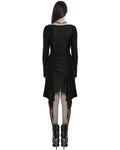 Punk Rave Daily Life Apocalyptic Gothic Broken Knit Ruching Dress