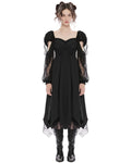 Punk Rave Daily Life OPQ-1238 Gothic Lace Contrast Maxi Dress