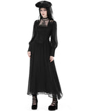 Dark In Love Womens Long Victorian Gothic Maxi Dress