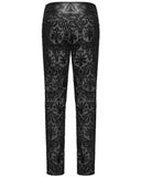 Punk Rave Mens Gothic Aristocrat Embroidered Damask Houndstooth Dress Pants