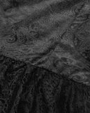 Dark In Love Womens Gothic Lolita Jacquard & Lace Fishtail Prom Dress