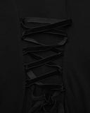 Punk Rave Womens Apocalyptic Gothic Hooded Mini Dress