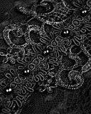 Dark In Love Crescentia Gothic Lace Ruffle Top