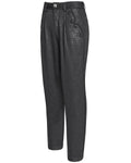 Devil Fashion Mens Victorian Gothic Jacquard Formal Dress Pants