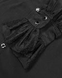 Devil Fashion Calpernicus Mens Gothic Shirt & Cravat - Black